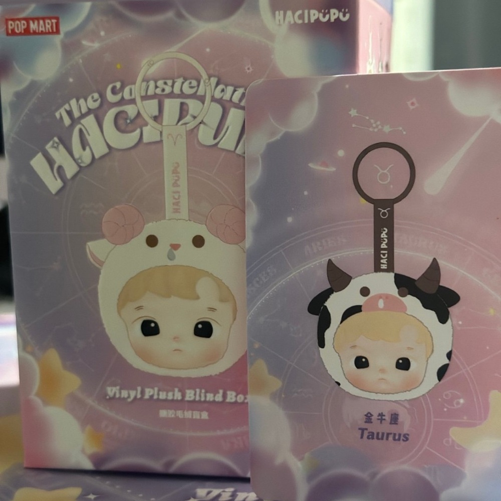 POP MART HACIPUPU The Constellation Series Vinyl Plush Blind Box - Taurus